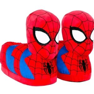 Happy Feet Spider Man Slippers. Size Meduim